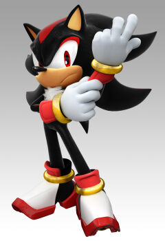 1boy 3d absurdres adjusting_clothes adjusting_gloves animal_ears animal_nose arm_up black_fur black_hair body_fur boots closed_mouth full_body furry furry_male gloves gradient_background grey_background hand_up highres long_hair looking_at_viewer male_focus mario_&amp;_sonic_(series) mario_&amp;_sonic_at_the_olympic_games_(2007) multicolored_boots multicolored_fur multicolored_hair neck_fur official_art red_eyes red_fur red_hair rocket_boots shadow_the_hedgehog sideways_mouth simple_background solo sonic_(series) spiked_hair standing streaked_hair third-party_source two-tone_hair white_fur white_gloves