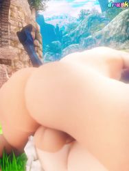 1boy 1girl 3d ahegao animated dragk head_wings hetero highres mating_press melia_antiqua penis sex silver_hair sound vaginal video wings xenoblade_chronicles_(series) xenoblade_chronicles_1