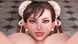 1boy 1girl 3d almightypatty animated ass ass_focus black_hair breasts brown_eyes bun_cover capcom chun-li cum doggystyle double_bun earrings ejaculation hair_bun hetero highres huge_ass huge_penis jewelry jiggle large_penis lying mating_press multiple_views nude on_back pearl_earrings penis penis_awe pussy sex sex_from_behind shiny_skin short_hair sound street_fighter street_fighter_6 tagme testicles uncensored video