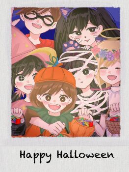 Rule 34 | + +, 2girls, 4boys, alternate eye color, alternate hairstyle, angel, animal ear hairband, animal ears, aubrey (faraway) (omori), aubrey (omori), basil (faraway) (omori), basil (omori), basket, black eyes, black hair, black mask, blonde hair, blush, bright pupils, brother and sister, brothers, brown eyes, brown hair, candy, cat ear hairband, cat ears, closed eyes, domino mask, eye mask, fake animal ears, fake halo, flower, flower wreath, food, hairband, halo, happy birthday, hat, head wreath, hero (faraway) (omori), hero (omori), highres, holding, holding basket, kel (faraway) (omori), kel (omori), long hair, looking at viewer, low twintails, mari (faraway) (omori), mari (omori), mask, moka 00010, multiple boys, multiple girls, mummy costume, omori, open mouth, pink hat, short hair, siblings, smile, sunny (omori), teeth, twintails, upper teeth only, white pupils, witch hat