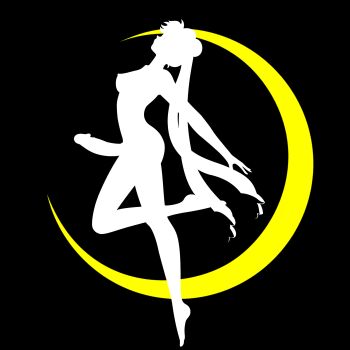 1futa arched_back ass bishoujo_senshi_sailor_moon breasts crescent_moon erection futanari highres large_penis long_hair magical_girl moon nipples nude penis sailor_moon silhouette solo tsukino_usagi twintails white_background