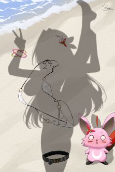 Rule 34 | 0 0, 1girl, absurdres, aroused nosebleed, azki (hololive), bangle, beach, belt, bikini, black belt, blood, bracelet, breasts, commentary request, dressed shadow (meme), female pov, from above, hair ornament, highres, hololive, inokeiwd, jewelry, large breasts, linked bikini, long hair, meme, nosebleed, ocean, pioneer (azki), pov, pov shadow, sand, shadow, shore, signature, split, standing, standing on one leg, standing split, swimsuit, thigh belt, thigh strap, thong bikini, unworn bikini, unworn bracelet, unworn hair ornament, v, very long hair, virtual youtuber, water, white bikini