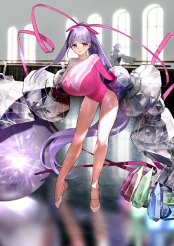 Rule 34 | 2girls, absurdly long hair, ballet, bare legs, blush, breasts, dance studio, en pointe, fate/grand order, fate (series), floating hair, full body, game cg, hair ribbon, high ponytail, huge breasts, impossible clothes, indoors, leotard, long hair, long ribbon, long sidelocks, long sleeves, looking to the side, mechanical arms, meltryllis, meltryllis (fate), meltryllis (swimsuit lancer) (fate), meltryllis (swimsuit lancer) (second ascension) (fate), multiple girls, official art, passionlip (fate), passionlip (swimsuit saber) (second ascension) (fate), pink eyes, pink leotard, pink ribbon, ponytail, purple hair, ribbon, sidelocks, single sidelock, sleeved leotard, smile, solo focus, standing, third-party source, variant set, very long hair, wada arco