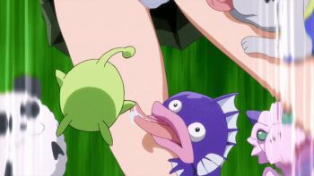 10s 1girl animal animated animated_gif ass bestiality bird blush breasts cameltoe clenched_teeth creature demon_tail dog dragon fang implied_cunnilingus licking licking_tail long_hair long_tongue nana_asta_deviluke navel nipples one_breast_out panties pet pink_hair purple_eyes saliva screencap small_breasts tail teeth third-party_edit to_love-ru to_love-ru_darkness tongue twintails uncommon_stimulation underwear wedgie white_panties