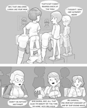3boys 3girls accidental_incest age_difference aged_up anal_fingering ass ass_grab bent_over bored breasts breasts_out casual casual_sex cleavage cleft_of_venus clothed_sex clueless cumdump curvy doggystyle english_text female_pubic_hair fingering from_behind glasses glory_hole glory_wall groping group_sex hand_on_own_hip hetero huge_breasts incest large_breasts leaning_forward long_hair looking_at_another mature_female medium_hair monochrome mother_and_son multiple_boys multiple_girls nipples original photo_comparison pubic_hair public_use pussy restrained restraints sex sex_from_behind shota size_difference speech_bubble ta777371 talking through_wall vaginal