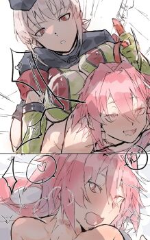 1boy 1girl astolfo_(fate) femdom hetero pegging trap_on_female
