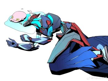 1boy arms_up broken_glass cephalopod_eyes colored_skin commentary curled_fingers glass glass_shards humanoid_robot injury liquid lying male_focus on_side overwatch overwatch_1 purple_skin robot solo sw56441674 yellow_eyes zen-nakji zenyatta_(overwatch)