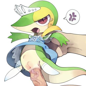 1boy 1girl absurdres anal anger_vein blue_dress cleft_of_venus dress gen_5_pokemon hetero highres large_insertion loli nintendo open_mouth penis pokemon pokemon_(creature) pokephilia pussy red_eyes sex simple_background snivy speech_bubble spoken_anger_vein spoken_blush stomach_bulge tears uncensored vaginal veins veiny_penis white_background youjo_modoki