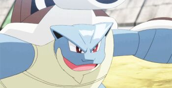 10s alternate_form animated animated_gif blastoise cannon claws gen_1_pokemon glint lowres mega_blastoise mega_pokemon nintendo no_humans official_art pokemon pokemon_(anime) pokemon_(creature) pokemon_xy shell solo tail turtle