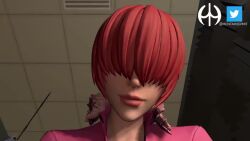 1girl animated between_legs boots bouncing bouncing_breasts breasts breasts_out chair clothed_sex coat computer cowgirl_position curvy deep_penetration desk earrings electricity erection female_focus fluffy girl_on_top heart hentaihermit jacket jewelry jiggle large_breasts leather long_hair looking_at_viewer medium_penis microphone monitor nipples no_panties open_clothes orochi_shermie outdoors pale_skin ponytail pov purple_hair pussy red_hair riding screen sex shermie_(kof) sitting sitting_on_person sound straddling striped_clothes tagme the_king_of_fighters thick_thighs thighs thunder twintails video wide_hips