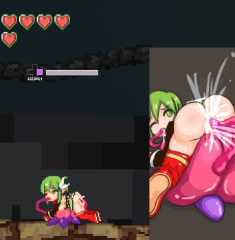 animated animated_gif ass bad_end giving_birth breast_press breast_sucking breasts bulge cross-section cum cum_bath cum_in_mouth cum_in_pussy cumdrip death defeat digestion elf game_cg gameplay_mechanics green_hair health_bar interspecies large_breasts lowres monster nipples parasite pixel_art pointy_ears pregnant pussy rape red_footwear ryona skirt stomach_bulge stuck studio_poritank suspension tagme tentacle_sex tentacles thighhighs vore x-ray