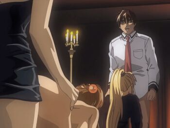 00s 1boy 1futa 2002 2girls age_difference anal animated animated_gif ass bible_black bible_black_night_of_the_walpulgiss black_dress blonde_hair brown_hair chastity_belt crotchless crotchless_panties doggystyle dress erection fellatio futa_with_female futanari high_ponytail huge_ass imari_kurumi kitami_reika long_hair minase_taki multiple_girls nail_polish nurse older_female_and_younger_female oral panties ponytail pubic_hair purple_nails saeki_kaori school_nurse school_nurse_and_student school_uniform sex sex_from_behind short_hair straddling tagme teacher_and_student underwear watching