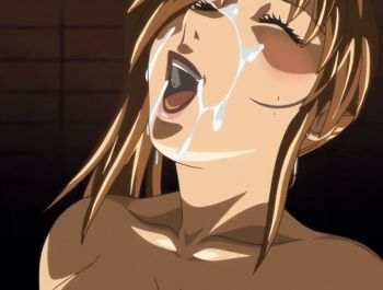 00s 1futa 2007 anal animated animated_gif bible_black bible_black_new_testament breasts brown_hair closed_eyes cum cum_on_body cum_on_breasts cum_on_upper_body earrings facial futanari imari_kurumi implied_futanari implied_sex jewelry large_breasts lipstick long_hair makeup nude open_mouth shin_bible_black side_ponytail tagme