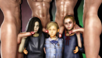 clothed_female_nude_male eveline loli_harem natalia_korda nude penis resident_evil sherry_birkin