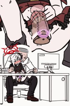 1girl animated animated_gif blue_archive blush clit_sucker clitoral_stimulation clitoral_suction_vibrator clitoris cum cum_in_pussy drifter ejaculation erect_clitoris female_orgasm highres loli mutsuki_(blue_archive) orgasm penis pointy_ears pussy sex sex_toy skirt smile uncensored upskirt vaginal vibrator vibrator_on_clitoris white_hair x-ray