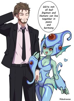 digimon digimon_(creature) digimon_story:_time_stranger fins frog_girl head_fins heart helmet kakudrawmon kuremi_kodai monster_girl ranamon