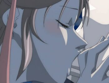 00s 1futa 1girl 2005 american animated animated_gif bible_black bible_black_new_testament blush brown_hair closed_eyes fellatio futa_with_female futanari hair_ribbon jody_crowley multiple_girls night oral penis ribbon shin_bible_black tagme tan thighhighs toudou_yuki twintails uncensored