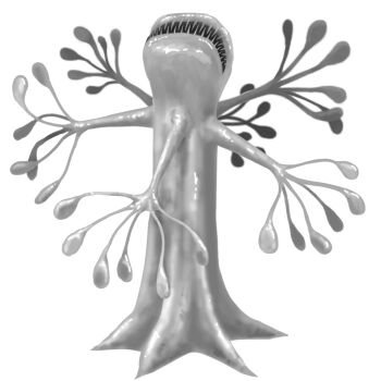 alien call_of_cthulhu commentary_request cthulhu_mythos mixed-language_commentary monster no_humans sharp_teeth simple_background slash_sai_430 solo teeth tentacles white_background xiclotlan