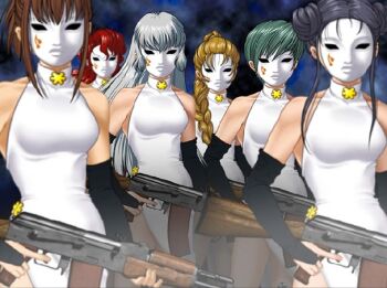 Rule 34 | ak-47, artist request, assault rifle, gun, kalashnikov, kalashnikov rifle, mask, phantom of inferno, rifle, tagme, weapon