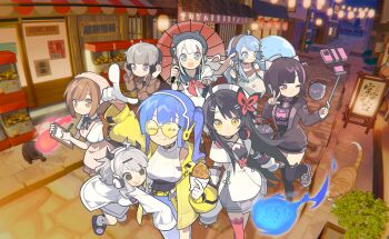 6+girls :d ;3 @_@ absurdres ahoge animal animal_ears apron artist_request asakura_neko beanie belt beret black_eyes black_hair black_horns black_jacket black_ribbon black_sailor_collar black_shirt black_shoes black_shorts black_slippers black_thighhighs blue_eyes blue_hair blue_shorts blunt_bangs blunt_ends blush bob_cut brown_coat brown_eyes brown_hair brown_skirt butterfly_hair_ornament cat cat_ears cellphone chelsea_(voez) clipboard closed_eyes closed_mouth coat collared_shirt crossover cytus cytus_ii deemo deemo_ii detached_sleeves dress echo_(deemo) eighth_note fake_animal_ears fake_horns food framed_breasts gashapon geopelia gloves grey_hair grey_hat hair_ornament hairclip halterneck hands_on_headphones hat headphones headphones_around_neck headscarf highres holding holding_clipboard holding_pen holding_umbrella horned_headwear horns ilot_(rotaeno) jacket kiwi_(rizline) lantern lightning_bolt_symbol long_hair long_sleeves marija_(muse_dash) meowbot multicolored_eyes multicolored_hair multiple_crossover multiple_girls muse_dash musical_note neck_ribbon neckerchief official_art oil-paper_umbrella one_eye_closed one_side_up open_mouth outdoors paper_lantern pen phigros phone pink_apron pink_headscarf pink_streaks pointing pointing_up psd_available puffy_short_sleeves puffy_sleeves purple_eyes q-chan_(yunyun_denpa_syndrome) rainbow_eyes red_neckerchief red_thighhighs red_umbrella ribbon rizline rotaeno sailor_collar sailor_dress scrunchie second-party_source selfie_stick sharp_teeth shirt shoes short_hair short_sleeves shorts sidelocks single_thighhigh skirt sleeveless sleeveless_sweater sleeves_past_fingers sleeves_past_wrists slippers smartphone smile sneakers socks streaked_hair striped_apron striped_clothes sunglasses sweater taiyaki teeth thighhighs tinted_eyewear tongue tongue_out trench_coat two-tone_hair umbrella variant_set vertical-striped_apron vertical-striped_clothes voez w wagashi white_dress white_gloves white_hair white_hat white_jacket white_shirt white_sleeves white_socks white_sweater wrist_scrunchie yellow-tinted_eyewear yellow_belt yellow_eyes yellow_jacket yoso_(rizline) yunyun_denpa_syndrome