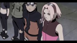 1girl animated artist_request bikini bra breasts cleavage haruno_sakura headband highres jacket medium_breasts multiple_boys naruto_(series) naruto_shippuuden red_bikini red_bra red_jacket sai_(naruto) stripped_shirt stripper swimsuit tagme underwear undressing unzipping uzumaki_naruto video yamato_(naruto) zipper