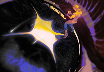 Rule 34 | 2boys, absurdres, birthmark, blonde hair, chinese commentary, commentary request, dark-skinned male, dark skin, denisefanta, dio brando, enrico pucci, eyeball, eyelashes, full body, highres, joestar birthmark, jojo no kimyou na bouken, male focus, multiple boys, pants, parted lips, pointy shoes, shoes, short hair, sparkle, stardust crusaders, stone ocean, symbolism, topless male
