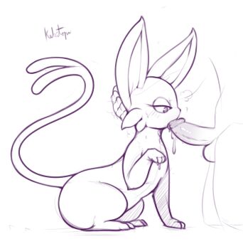 1boy animal_focus animal_sexualization artist_name bestiality blush breath erection espeon fellatio forked_tail from_side gen_2_pokemon greyscale half-closed_eyes hand_on_another's_head hand_up highres kekitopu looking_at_penis monochrome nintendo oral penis pokemon pokemon_(creature) signature simple_background sketch solo_focus sweat tail testicles uncensored white_background