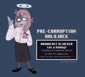 1girl deltarune dress english_text halo halojack_(huecycles) huecycles original sharp_teeth solo solo_focus standing teeth tongue utdr_(toby_fox)