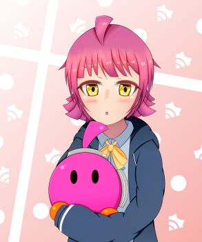 Rule 34 | 1girl, absurdres, artist request, female focus, highres, love live!, love live! nijigasaki high school idol club, pink hair, poorly drawn, short hair, tennoji rina