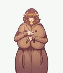 1girl animal_ears animated artificial_vagina barcode blue_eyes blush body_writing bouncing_breasts breasts brown_hair cleft_of_venus coat condom condom_belt condom_wrapper_in_clothes condom_packet_strip condom_wrapper cow_ears cow_girl cowbell curly_hair dildo ear_piercing ear_tag garter_belt garter_straps gigantic_breasts hanging_breasts horns lowres naked_coat neck_bell nipples piercing prostitution pussy red_lips sex_toy smile solo tally thick_thighs thighhighs thighs used_condom vibrator vibrator_in_thighhighs video wide_hips zippio95