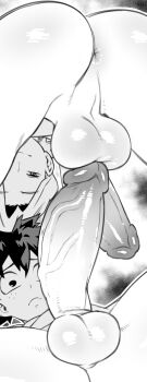2boys anus aoyama_yuuga ass boku_no_hero_academia glo-s-s highres male_focus midoriya_izuku multiple_boys penis testicles yaoi