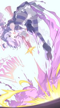 absurdres ahoge blue_archive drill_hair explosion frilled_shorts frills gloves halo highres holding holding_rocket_launcher holding_weapon joykoygo jumping magical_girl multicolored_hair pink_halo reisa_(blue_archive) reisa_(magical)_(blue_archive) rocket_launcher rpg rpg-7 rpg_(weapon) shoes shorts smile star-shaped_pupils star_(symbol) star_halo symbol-shaped_pupils twin_drills two-tone_hair two-tone_pantyhose weapon white_background white_gloves white_shorts winged_shoes wings
