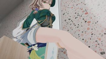 1boy 1girl animated artist_request assertive_female b-banto bdsm blonde_hair blue_hair femdom genshin_impact green_eyes green_hat hand_on_another&#039;s_head hand_on_another&#039;s_shoulder hat lisa_(genshin_impact) photo_(medium) reverse_ryona sitting sitting_on_face sitting_on_person sleeping smother sound sound_effects tagme unconscious unconscious_male venti_(genshin_impact) video