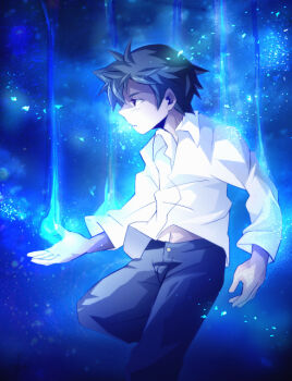 Rule 34 | 1boy, black hair, corpse party, corpse party (pc-98), corpse party if, ghost, mochida satoshi, mochida satoshi (pc-98), rokuhara, school uniform, short hair, solo