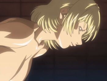 00s 1futa 2007 american animated animated_gif anime_screenshot bible_black bible_black_new_testament blonde_hair bouncing_breasts breasts crazy_smile female_focus futanari green_eyes implied_futanari implied_sex jody_crowley large_breasts night nipples nude open_mouth shin_bible_black short_hair smile sweat tagme