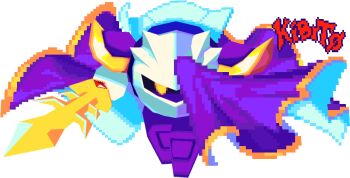 3d armor artist_name blockbench_(medium) cape derivative_work floating floating_cape gem gold gold_trim hand_up holding holding_sword holding_unworn_cape holding_unworn_clothes holding_weapon ki_bi_t0 kirby_(series) mask meta_knight nintendo one_eye_covered pauldrons purple_cape purple_footwear rayman_limbs red_gem shoulder_armor shoulder_pads solid_oval_eyes metal_mask sword transparent_background unworn_cape weapon yellow_eyes
