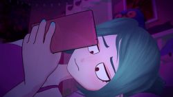 1boy 1girl 3d animated audible_music bed bedroom blue_nails blush bottle breasts cameltoe cellphone closed_eyes dark disembodied_hand feet female_ejaculation finger_in_another&#039;s_mouth fingering heavy_breathing hetero highres holding holding_phone implied_imagining indoors interior kiss long_hair looking_at_phone lying masturbation masturbation_through_clothes medium_breasts midriff moaning nail_polish navel nipple_stimulation on_bed open_mouth original phone pubic_hair pubic_hair_peek pussy_juice short_hair shorts skuddbutt small_breasts socks sound sports_bra sportswear stuffed_toy surprised sweat tagme talking thinking toeless_legwear toes video white_background