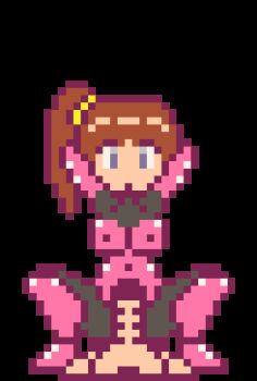 1boy 1girl animated animated_gif arm_up arms_behind_head arms_up ass black_bodysuit bodysuit boots bouncing bouncing_breasts breasts brown_hair bulge closed_eyes covered_erect_nipples cum cum_in_pussy cum_on_body cum_on_nipples cum_on_upper_body double_v ejaculation ejaculation_between_breasts elbow_gloves erection erection_under_clothes facial gelokaiser gloves grey_eyes hair_ribbon happy happy_sex hetero high_heels kara_(star_wars) latex latex_bodysuit latex_boots latex_gloves latex_legwear latex_suit long_glove looking_at_another looking_at_viewer looking_down lowres medium_breasts nipples no_background open_mouth penetration_through_clothes penis pink_bodysuit pink_gloves pixel_art ponytail production_i.g production_ig pussy reverse_cowgirl_position ribbon sex short_hair side_ponytail squatting standing star_wars star_wars:_visions straddling thick_thighs thighhighs thighs through_clothes tied tongue v vaginal