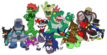 bane bane_(cosplay) batman batman_(cosplay) batman_(series) beartic bird cacturne catwoman_(cosplay) character_request cosplay dc_comics delcatty gen_1_pokemon gen_2_pokemon gen_3_pokemon gen_4_pokemon gen_5_pokemon gliscor harley_quinn harley_quinn_(cosplay) killer_croc killer_croc_(cosplay) mr._freeze mr._freeze_(cosplay) mr._mime nintendo no_humans penguin_(cosplay) poison_ivy poison_ivy_(cosplay) pokemon pokemon_(creature) robin_(cosplay) robin_(dc) robin_(dc)_(cosplay) scarecrow_(batman) scarecrow_(cosplay) scarecrow_(dc) scizor syringe_claws taillow the_joker the_joker_(cosplay) the_penguin the_riddler the_riddler_(cosplay) two-face two_face_(cosplay) villain_pose villains