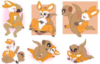 absurdres aggressive_retsuko ass blush bow cleft_of_venus closed_eyes cosplay cowgirl_position cum curvy furry gazelle highres horns hug interspecies kiss komiya_(aggretsuko) lipstick_mark meerkat multiple_views nipples one_eye_closed penis pururing pussy saliva saliva_swap sex skirt spread_legs straddling sweat tail thighs tsunoda_(aggretsuko) uncensored wink