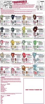 1boy 6+girls absurdres alraune angel angel_princess arcane_princess armor_princess assassin assassin_princess broom cat cat_princess centaur centaur_princess centauress club_(weapon) crest_princess dawn_elf_princess dragon dragon_princess_ii dullahan elf english_text fairy fairy_princess_(towergirls) frog frog_princess gloves snake_hair gorgon_princess head helmet highres hook living_armor merchant_princess monkey monkey_princess monster_girl multiple_girls ninja nomad nomad_princess ogre ogre_princess pirate pirate_princess plant plant_girl plant_princess pointy_ears princess speech_bubble sword tagme taur text_focus towergirls weapon wings witch witch_princess zombie zombie_princess