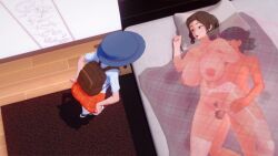 1boy 2girls 3d ahegao animated ash_ketchum ass bag bed bed_sheet blush bouncing_testicles breasts cum cum_bubble cum_in_pussy cum_overflow earrings feathermapleleaf female_pubic_hair from_behind garter_belt grabbing_from_behind hands_on_hip hat highres huge_breasts huge_filesize humping jewelry juliana_(pokemon) koikatsu_(medium) large_penis large_testicles leaning_forward mature_female mother_(pokemon) mother_and_daughter motherly_netorare multiple_girls navel netorare nintendo nipples nude orgasm paldea_mother penis pokemon pokemon_(anime) pokemon_sv pubic_hair pussy pussy_juice sex sex_from_behind spooning stealth_sex tagme testicles thighs tongue tongue_out vaginal video