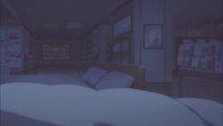 1boy 1girl aftersex animal_print animated audible_speech bed black_hair blue_eyes blush bra earrings english_audio green_hair implied_sex jewelry leopard_print leopard_print_panties maki_(zom_100) nude on_bed panties print_panties screaming sound spoilers sweat tagme under_covers underwear unworn_bra unworn_panties video waking_up white_bra zom_100:_zombie_ni_naru_made_ni_shitai_100_no_koto