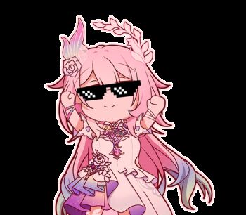 1girl animated animated_gif blue_hair breasts chinese_commentary closed_mouth commentary_request cyrene_(honkai:_star_rail) cyrene_(ripples_of_past_reverie)_(honkai:_star_rail) deal_with_it_(meme) dress facing_viewer flower gradient_hair hair_flower hair_ornament hands_up honkai:_star_rail honkai_(series) lonely_lonely_dance long_hair looping_animation medium_breasts meme multicolored_hair pink_hair purple_flower purple_rose qianceng_de_xiao_xing rose simple_background smile solo split_mouth transparent_background very_long_hair white_dress