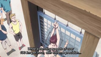 1girl 6+girls animated anime_screenshot bdsm blush bondage bound breasts completely_nude forced_partners highres implied_sex large_breasts multiple_girls nipples nude nukigee_mitai_na_shima_ni_sunderu_watashi_wa_dou_surya_ii_desu_ka? open_mouth ponytail predicament_bondage public_indecency punishment pussy_juice sidelocks sound spread_legs subtitled tagme tongue tongue_out video