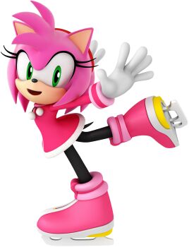 1girl 3d absurdres amy_rose amy_rose_(winter_sports) animal_ears animal_nose arms_up black_pantyhose body_fur boots dress female_focus flat_chest from_side full_body furry furry_female gloves green_eyes hairband happy highres ice_skates leg_up long_sleeves looking_at_viewer mario_&amp;_sonic_(series) mario_&amp;_sonic_at_the_olympic_winter_games official_art open_mouth outstretched_arms pantyhose pink_boots pink_dress pink_fur pink_hair pom_pom_(clothes) red_hairband short_dress short_hair sidelocks simple_background skates skating smile solo sonic_(series) standing standing_on_one_leg tail third-party_source transparent_background white_gloves white_trim