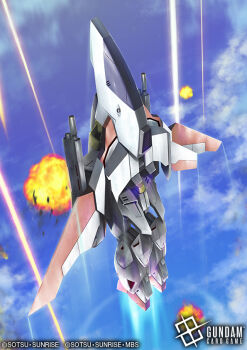 Rule 34 | after war gundam x, beam rifle, card (medium), commentary request, copyright logo, copyright name, copyright notice, energy gun, gundam, gundam airmaster, gundam card game, logo, mecha, mobile suit, nagi-kaze, no humans, official art, robot, weapon