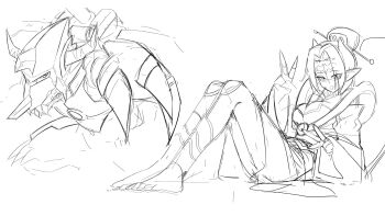 10_09hwan demon demon_girl digimon digimon_(creature) lilithmon mark_of_evil metalgreymon_(digimon_xros_wars) wings