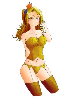 1girl alternate_costume blonde_hair breasts grimms_notes highres noemie_(grimms_notes) solo yuichi_illust