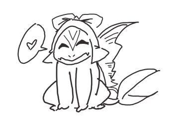 davewaterfalls dragon fire_emblem fire_emblem_fates heart lilith_(fire_emblem) maid_headdress nintendo sketch speech_bubble